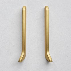 Заглушка алюминиевая для плинтуса Modern Decor золото матовое 100 мм 2 шт/уп