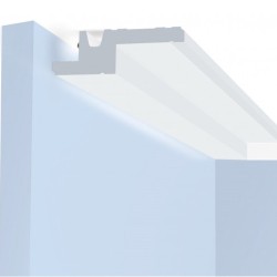 Потолочный плинтус под покраску Hiwood A100V1 с подсветкой 2000×100×30