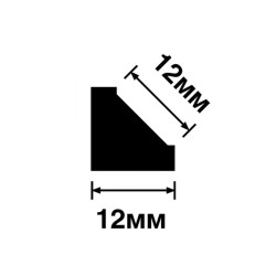 Молдинг из полистирола под покраску Hiwood D12V2 2700×12×12