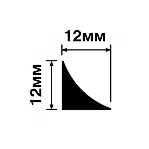 Молдинг из полистирола под покраску Hiwood TR12 2700×12×12