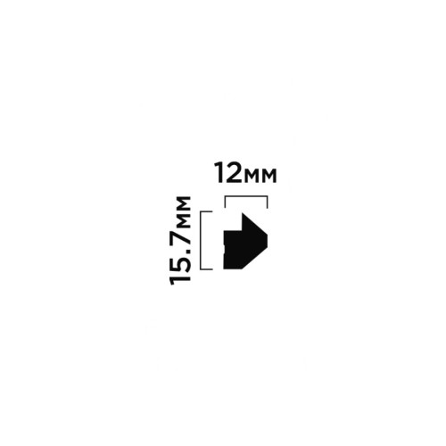 Финишный молдинг под покраску Hiwood LF136B NP 2700×15,7×12