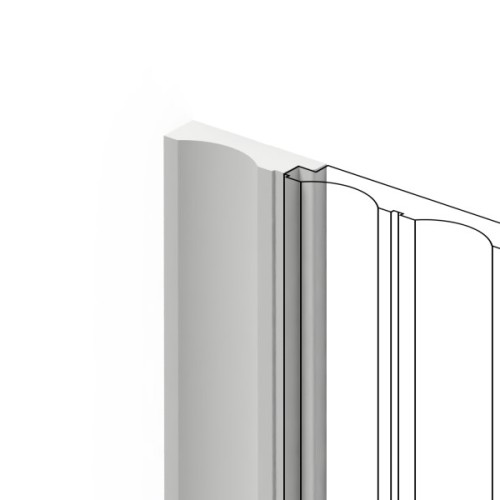 Финишный молдинг под покраску Hiwood LF138A NP 2700×43,3×12