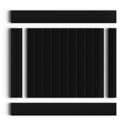 Финишный молдинг Hiwood LF1 BK 2700×50×17