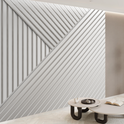 Стеновая панель из полистирола под покраску Hiwood LV141 NP 2700×116×17,5
