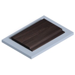 Стеновая панель из полистирола Hiwood LV127L BR395 2700×120×12