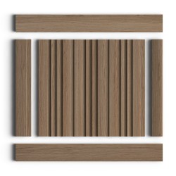 Стеновая панель из полистирола Hiwood LV121 BR417 2700×120×12