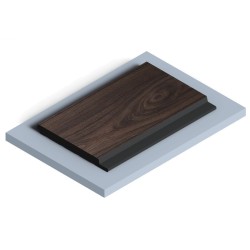 Стеновая панель из полистирола Hiwood LV127 BR395K 2700×120×12
