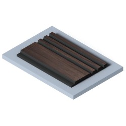 Стеновая панель из полистирола Hiwood LV128 BR395K 2700×120×12