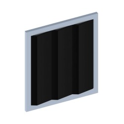 Стеновая панель из полистирола Hiwood LV141 BK 2700×116×17,5