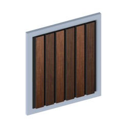 Стеновая панель из полистирола Hiwood LV123 BR396K 2700×120×12