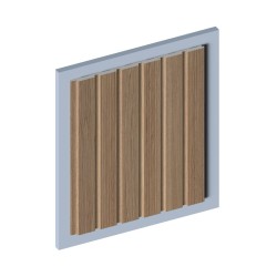 Стеновая панель из полистирола Hiwood LV123 BR417 2700×120×12