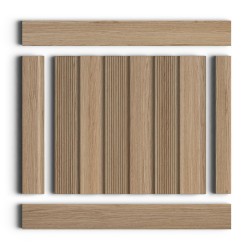 Стеновая панель из полистирола Hiwood LV123 BR417 2700×120×12