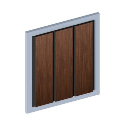 Стеновая панель из полистирола Hiwood LV127 BR396K 2700×120×12