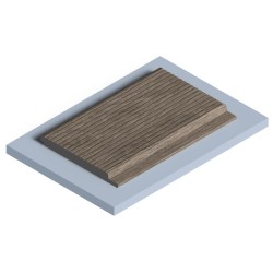 Стеновая панель из полистирола Hiwood LV127L BR490 2700×120×12