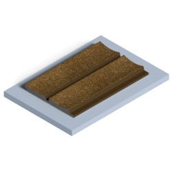 Стеновая панель из полистирола Hiwood LV125 G387 2700×120×12