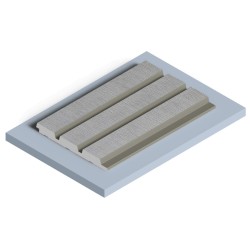 Стеновая панель из полистирола Hiwood LV124 S339S 2700×120×12