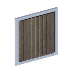 Стеновая панель из полистирола Hiwood LV124 BR490 2700×120×12
