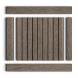 Стеновая панель из полистирола Hiwood LV124 BR490 2700×120×12