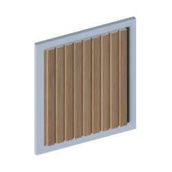Стеновая панель из полистирола Hiwood LV124 BR417 2700×120×12