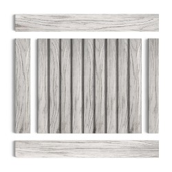 Стеновая панель из полистирола Hiwood LV124 GR24 2700×120×12