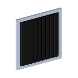 Стеновая панель из полистирола Hiwood LV124 BK 2700×120×12