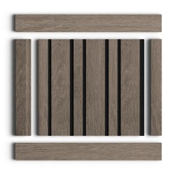 Стеновая панель из полистирола Hiwood LV133 BR490K 2700×120×12