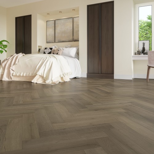 Кварцвиниловый SPC ламинат Fargo Parquet Дуб Марракеш 33-81996-10 венгерская елка 615×123×4