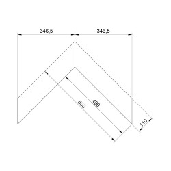 Инженерная доска Lab Arte Chevron Pro Дуб Грис рустик французская елка 490×110×14