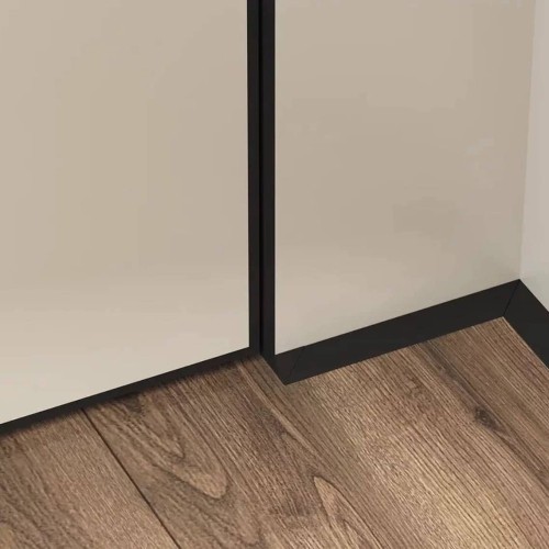 Микроплинтус алюминиевый Laconistiq Micro 11 Mini Чёрный 11-11-200 2000×11×5