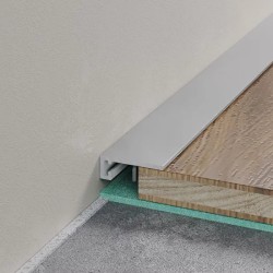 Микроплинтус алюминиевый Laconistiq Micro 15 Classic Серебряный 15-13-245 2450×15×5