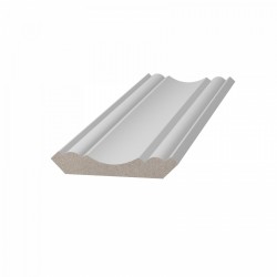 Потолочный плинтус ЛДФ под покраску Ultrawood CR 0015 2440×48×48