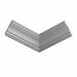 Потолочный плинтус ЛДФ под покраску Ultrawood CR 0015 2440×48×48