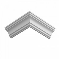 Потолочный плинтус ЛДФ под покраску Ultrawood CR 0015 2440×48×48