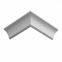 Потолочный плинтус ЛДФ под покраску Ultrawood CR 0017 i 2000×44,3×42