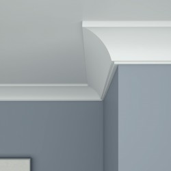 Потолочный плинтус ЛДФ под покраску Ultrawood CR 0017 i 2000×44,3×42