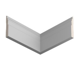 Плинтус крашеный Ultrawood белый Base 0022 p 2000×80×12