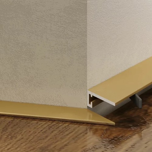 Микроплинтус алюминиевый Laconistiq Micro 11 Mini Золото 11-14-200 2000×11×5