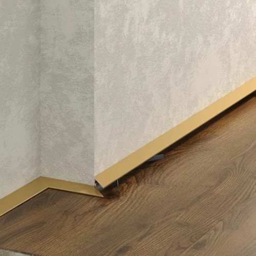 Микроплинтус алюминиевый Laconistiq Micro 11 Mini Золото 11-14-200 2000×11×5