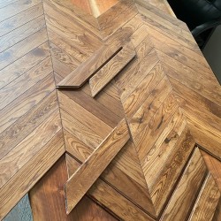 Инженерная доска Епаркет Дуб Орех рустик лак французская елка 510×100×15