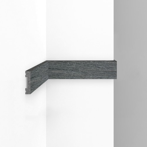 Молдинг из полистирола Decomaster Eco Line D162-87 Дуб титан 2900×41×10