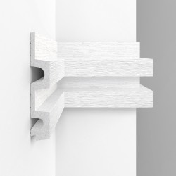 Стеновая панель из полистирола Decomaster Eco Line D302-70 Дуб белый 2900×122×21