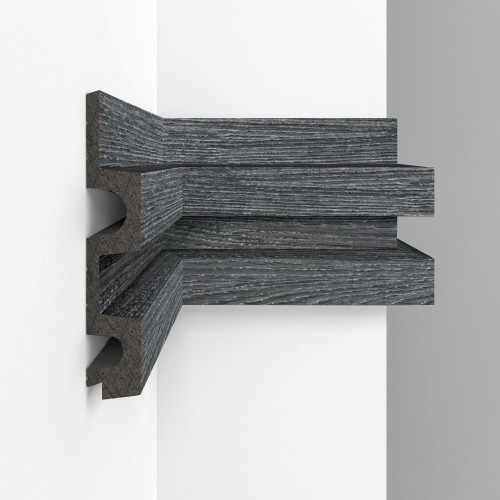 Стеновая панель Decomaster Eco Line D302-87 Дуб титан 2900×122×21