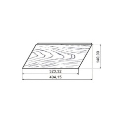 Инженерная доска Modern Decor Паттерн Дуб Грасс натур 323×140×15, технический рисунок