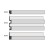 Финишный молдинг Decomaster Eco Line D405-112 Серый матовый 2900×31×21, технический рисунок