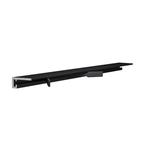 Микроплинтус алюминиевый Laconistiq Micro 11 Mini Чёрный муар RAL 9005 11-31-200 2000×11×5