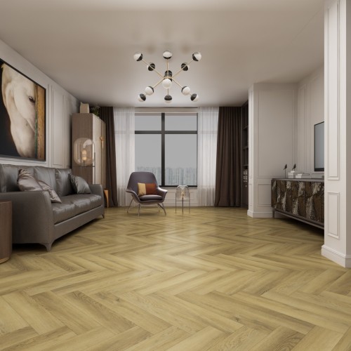 Кварцвиниловый SPC ламинат Damy Floor London Кембридж 200410EL-01 венгерская елка 615×123×4