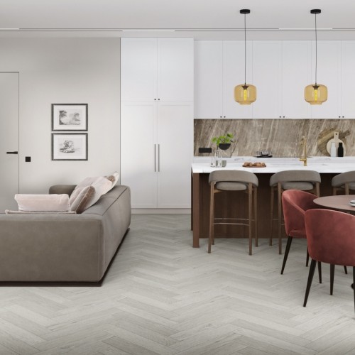 Кварцвиниловый SPC ламинат Damy Floor London Йорк 191023EL-04 венгерская елка 615×123×4