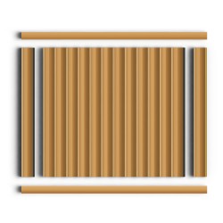 Молдинг из полистирола Hiwood D15V2 G365 2700×15×15 со стеновыми панелями Hiwood