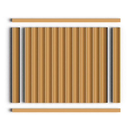 Молдинг из полистирола Hiwood D12V1 G365 2700×12×12 со стеновыми панелями Hiwood