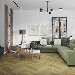 Кварцвиниловый SPC ламинат Damy Floor London Шеффилд Sheffield 190902EL-07 венгерская елка 615×123×4
